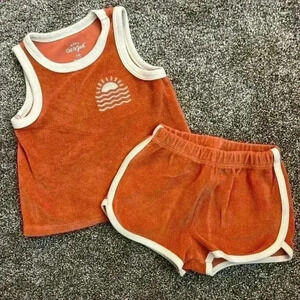 Cat & Jack Terry Cloth Baby Outfit Size 6-9M